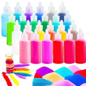 Vibrant Sand Art Kit - 24 Colors